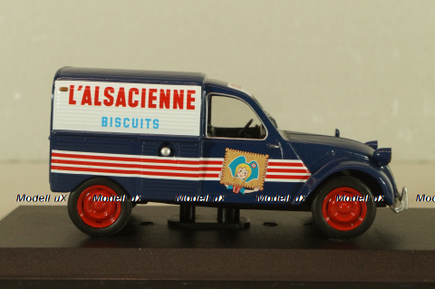 Citroen 2CV Fourgonnette "L'Alsacienne" 1949, blue, Altaya 1:43