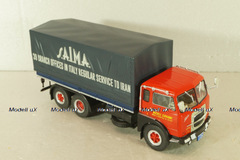 Fiat 683 N "SAiMA" 1966, red/blue, Camion D'epoca #77, 1:43