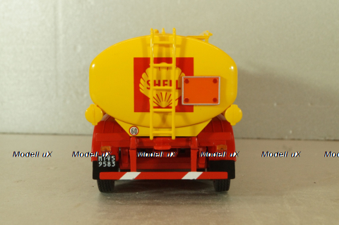 Fiat 691 N fuel tanker "Shell" 1970, yellow/red, Camion D'epoca #73, 1:43
