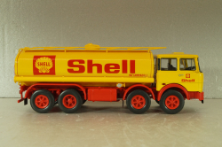 Fiat 691 N fuel tanker "Shell" 1970, yellow/red, Camion D'epoca #73, 1:43