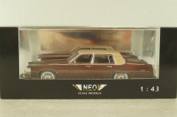 Cadillac Fleetwood Brougham 1991, maroon/beige, 43358, NEO 1:43