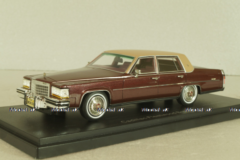 Cadillac Fleetwood Brougham 1991, maroon/beige, 43358, NEO 1:43