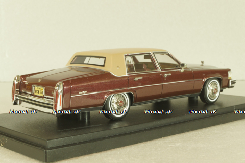 Cadillac Fleetwood Brougham 1991, maroon/beige, 43358, NEO 1:43