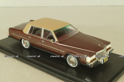 Cadillac Fleetwood Brougham 1991, maroon/beige, 43358, NEO 1:43