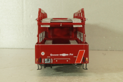 Fiat 642 RN2 Bartoletti racing car transporter 1957, red, Camion D'epoca #76, 1:43