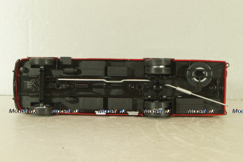 Fiat 642 RN2 Bartoletti racing car transporter 1957, red, Camion D'epoca #76, 1:43