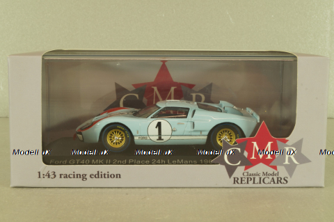 Ford GT40 MKII 24h Le Mans 1966, 2nd place, Miles/Hulme, 43055, CMR 1:43