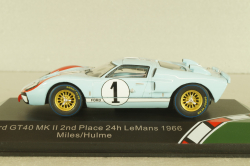 Ford GT40 MKII 24h Le Mans 1966, 2nd place, Miles/Hulme, 43055, CMR 1:43