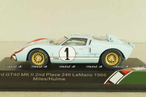Ford GT40 MKII 24h Le Mans 1966, 2nd place, Miles/Hulme, 43055, CMR 1:43