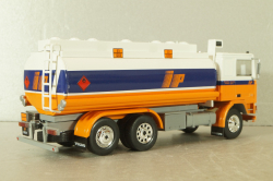 Volvo F12 fuel tanker 1977, white/orange, Camion D'epoca #74, 1:43 Уценка 5!