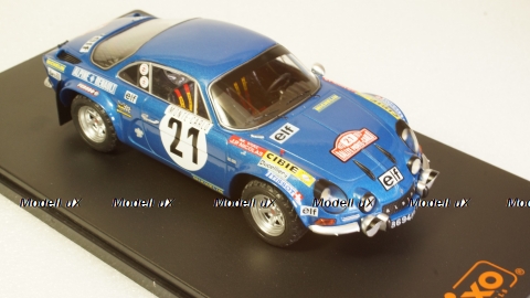 Alpine Renault A110, No.21, Rallye Monte Carlo, J.P.Nicolas/M.Vial, 1973, 24RAL007B, IXO 1:24