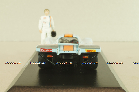 Porsche 917K Gulf #20 with figuren Steve McQueen, blue, McQueen Collection, 86435, Greenlight 1:43