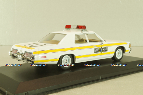 Dodge Royal Monaco 1977, Police Illinois state from movie "Blues Brothers" 1980, 86424, Greenlight 1:43