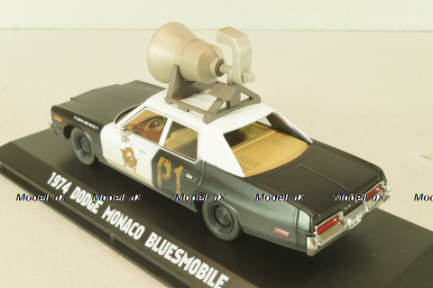 Dodge Monaco 1974, Blursmobile from movie "Blues Brothers" 1980, 86423, Greenlight 1:43