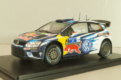 Volkswagen Polo R WRC #2, Winner Rally Guanajuato Mexico 2016, Latvala/Anttila, WRC Collection, Hachette #64, 1:24