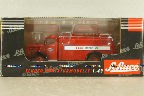 Mercedes L 6600 fuel tanker "ESSO" 1951, red, 02418, Schuco 1:43
