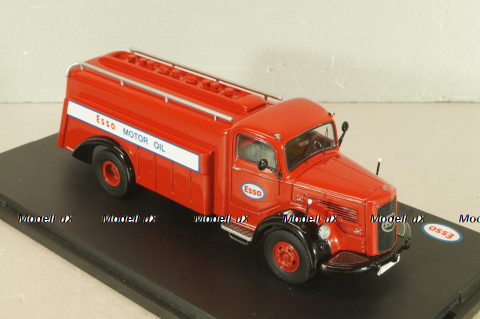 Mercedes L 6600 fuel tanker "ESSO" 1951, red, 02418, Schuco 1:43