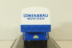 Mercedes-Benz 170V pickup (W136) "Lowenbrau" 1936, blue, 02266, Schuco 1:43