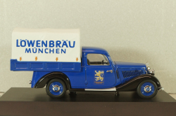 Mercedes-Benz 170V pickup (W136) "Lowenbrau" 1936, blue, 02266, Schuco 1:43