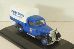 Mercedes-Benz 170V pickup (W136) "Lowenbrau" 1936, blue, 02266, Schuco 1:43