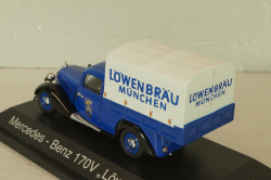 Mercedes-Benz 170V pickup (W136) "Lowenbrau" 1936, blue, 02266, Schuco 1:43