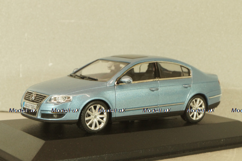 Volkswagen Passat(B6)  2005, light blue, 3C0099300Y7R, Minichamps 1:43
