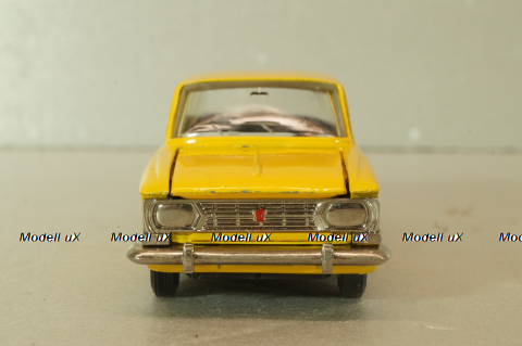 Москвич-412 А2, 2 зажима, желтый,Тантал/Радон 1:43