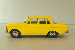 Москвич-412 А2, 2 зажима, желтый,Тантал/Радон 1:43