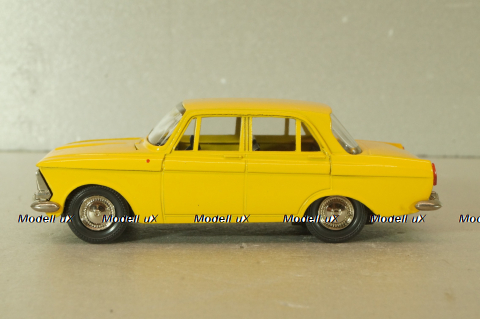 Москвич-412 А2, 2 зажима, желтый,Тантал/Радон 1:43