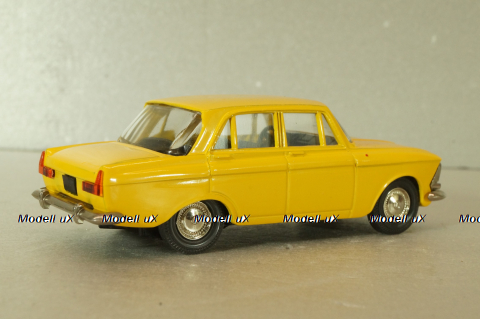 Москвич-412 А2, 2 зажима, желтый,Тантал/Радон 1:43