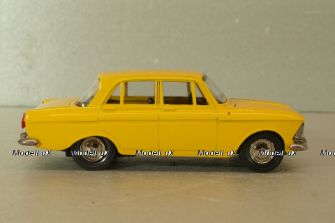 Москвич-412 А2, 2 зажима, желтый,Тантал/Радон 1:43