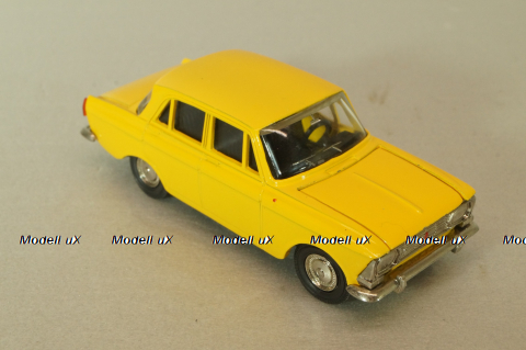 Москвич-412 А2, 2 зажима, желтый,Тантал/Радон 1:43