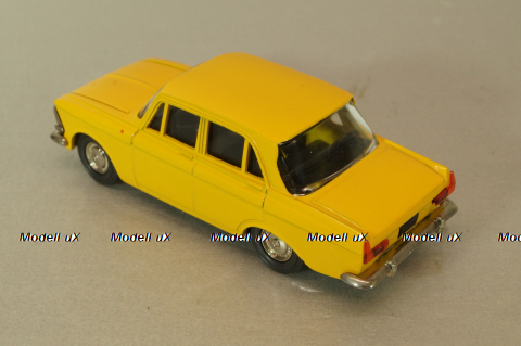 Москвич-412 А2, 2 зажима, желтый,Тантал/Радон 1:43