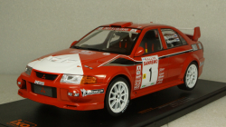 Mitsubishi Lancer RS Evolution VI, No.1 Rallye WM, Rally San Remo T.Maekinen/R.Mannisenmaeki, IXO 1:18