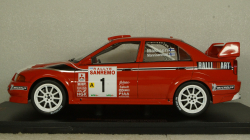 Mitsubishi Lancer RS Evolution VI, No.1 Rallye WM, Rally San Remo T.Maekinen/R.Mannisenmaeki, IXO 1:18