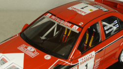 Mitsubishi Lancer RS Evolution VI, No.1 Rallye WM, Rally San Remo T.Maekinen/R.Mannisenmaeki, IXO 1:18
