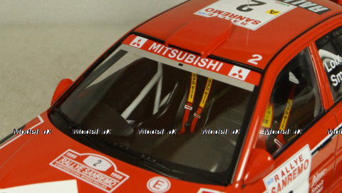 Mitsubishi Carisma GT Evolution VI No.2, Rally San Remo F.Loix/S.Smeets, IXO 1:18