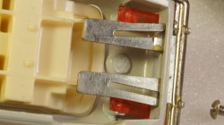 Москвич 408 А1 3 зажима, белый, Тантал/Радон 1:43 