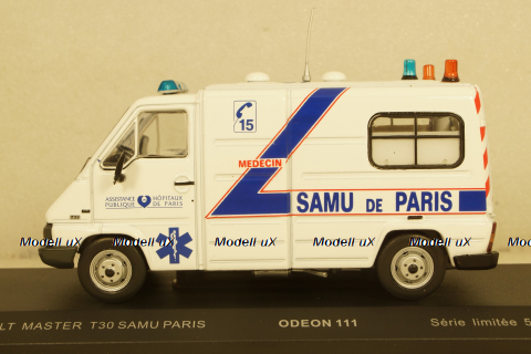 Renault Master T30 Van SAMU 75 De Paris Ambulance 1981, ODEON111, ODEON 1:43