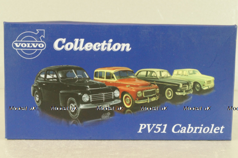 Volvo PV51 Cabriolet 1937, blue, 8506063, Atlas Volvo Collection, 1:43