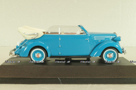 Volvo PV51 Cabriolet 1937, blue, 8506063, Atlas Volvo Collection, 1:43
