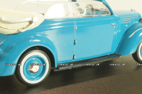 Volvo PV51 Cabriolet 1937, blue, 8506063, Atlas Volvo Collection, 1:43