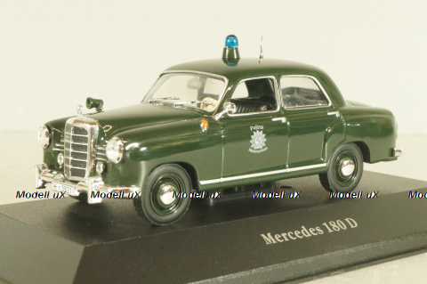 Mercedes-Benz 180 D Polizei 1956, 7598002, Atlas Police Cars Collection 1:43 Уценка!