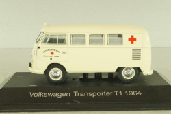 Volkswagen T1 Transporter Ambulance, beige, Atlas Ambulance Cars Collection 1:43