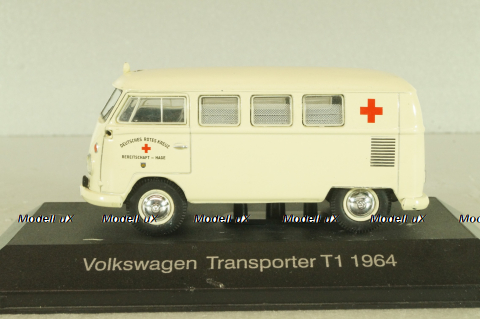 Volkswagen T1 Transporter Ambulance, beige, Atlas Ambulance Cars Collection 1:43
