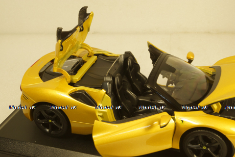 Ferrari SF90 Stradale Hybrid Spider 1000hp OPEN 2020, BU16016YE , Burago 1:18