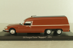 Citroen DS Fourgon Tissier "Bagagere" 1973, brown, Atlas 1:43