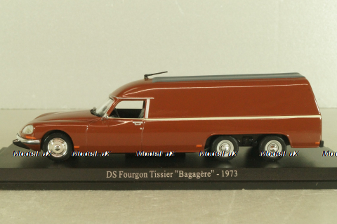 Citroen DS Fourgon Tissier "Bagagere" 1973, brown, Atlas 1:43