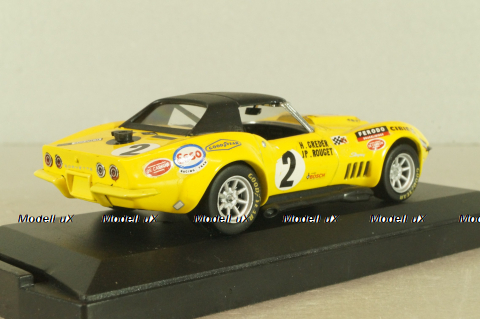 Chevrolet Corvette #2 Le Mans 1968, Greder racing, yellow, L086, Vitesse 1:43