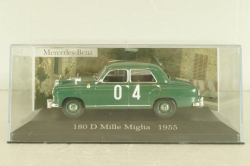 Mercedes-Benz 180 D (W120) #4, Mille Miglia 1955, green, Mercedes-Benz-Offizielle Modell-Sammlung #80, Altaya 1:43